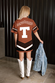 TEXAS LONGHORNS PERFECT SCORE RETRO T-SHIRT DRESS