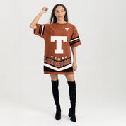 TEXAS LONGHORNS PERFECT SCORE RETRO T-SHIRT DRESS