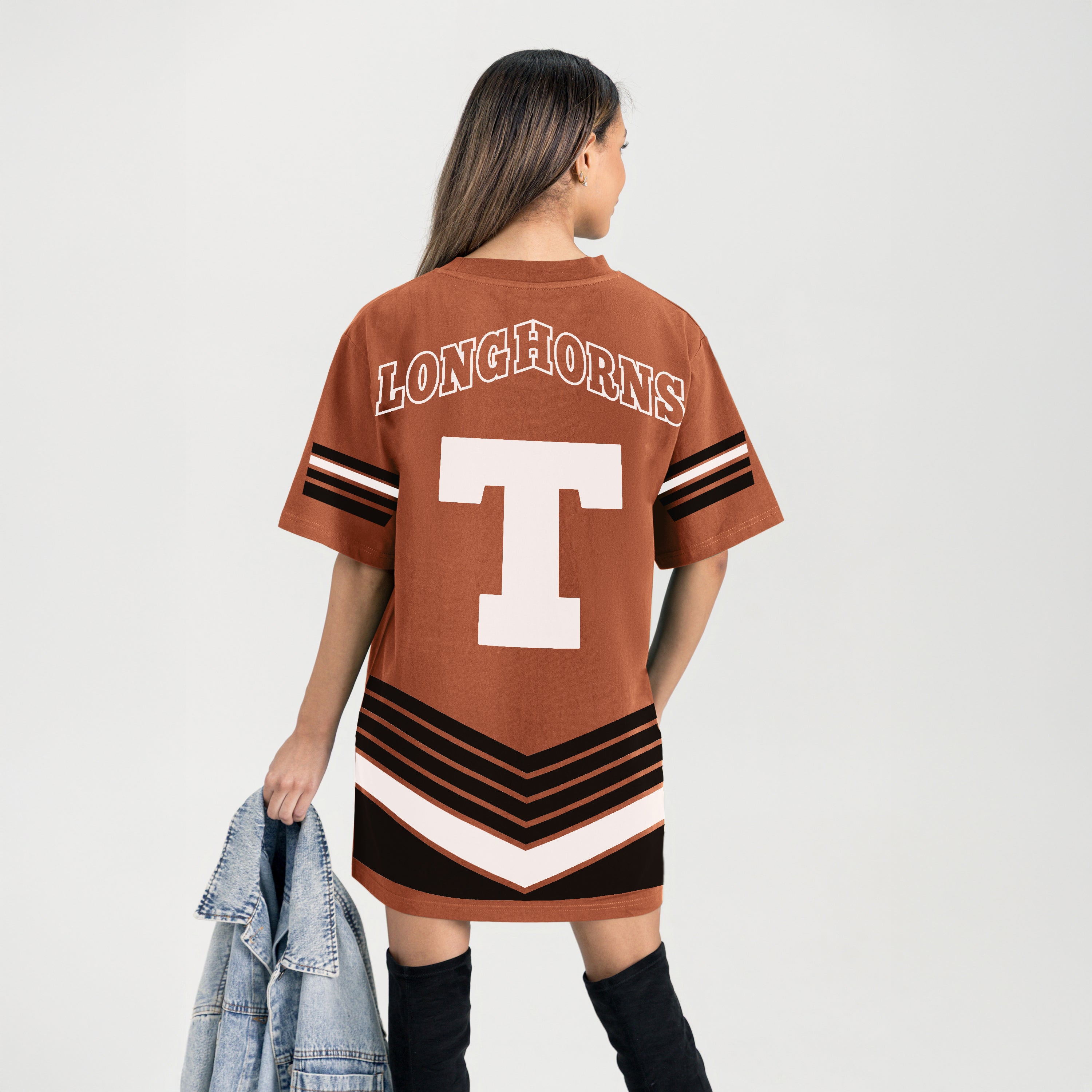 TEXAS LONGHORNS PERFECT SCORE RETRO T-SHIRT DRESS