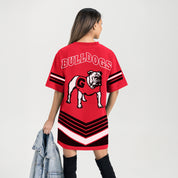 GEORGIA BULLDOGS PERFECT SCORE RETRO T-SHIRT DRESS