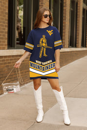 WEST VIRGINIA MOUNTAINEERS PERFECT SCORE RETRO T-SHIRT DRESS
