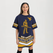 WEST VIRGINIA MOUNTAINEERS PERFECT SCORE RETRO T-SHIRT DRESS