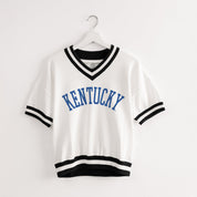 KENTUCKY WILDCATS INFINITE CHARM VARSITY V-NECK SWEATER