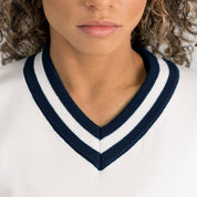 OLE MISS REBELS INFINITE CHARM VARSITY V-NECK SWEATER