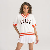 OKLAHOMA STATE COWBOYS INFINITE CHARM VARSITY V-NECK SWEATER