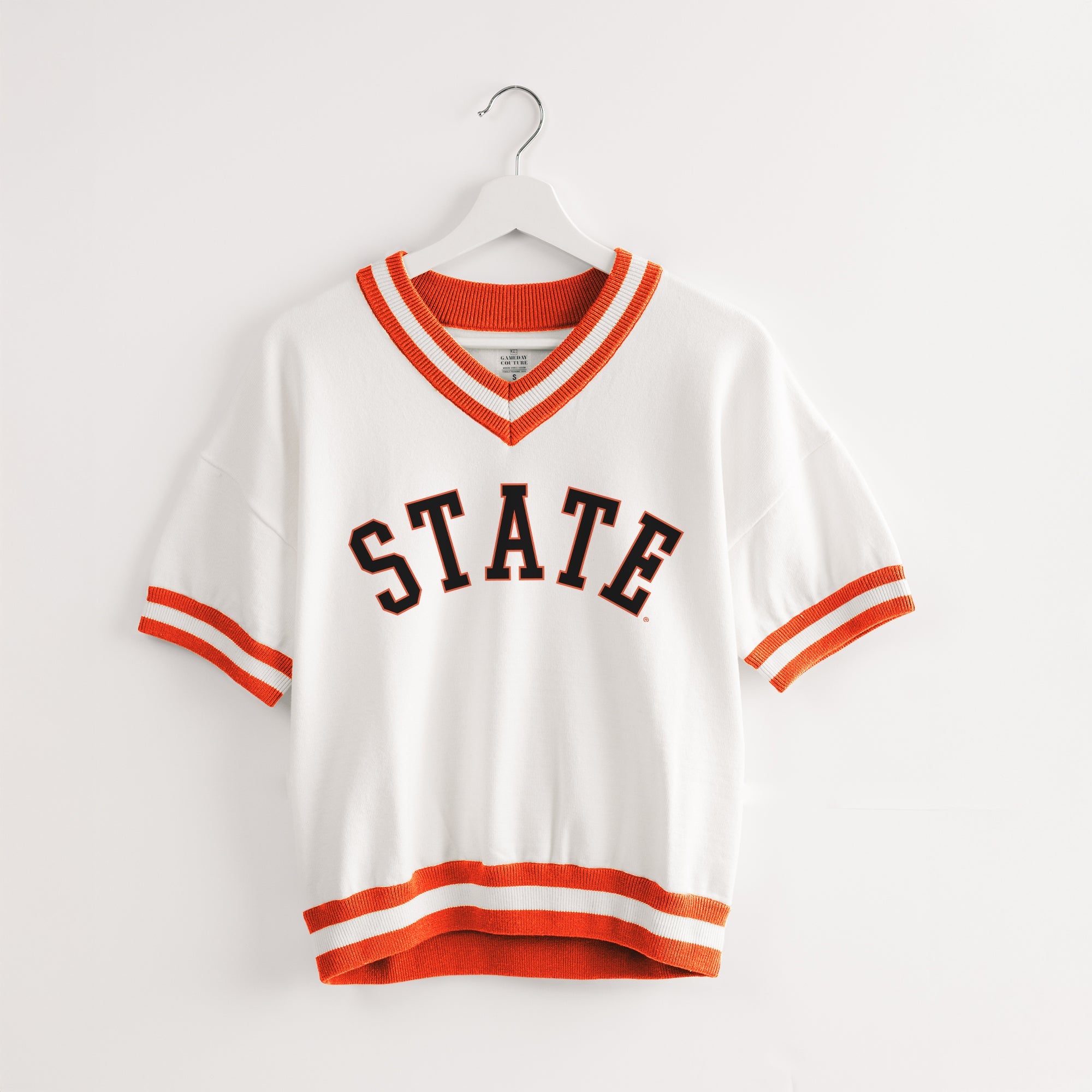 OKLAHOMA STATE COWBOYS INFINITE CHARM VARSITY V-NECK SWEATER