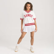 GEORGIA BULLDOGS INFINITE CHARM VARSITY V-NECK SWEATER