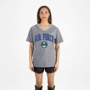 AIR FORCE FALCONS ICONIC EDGE RHINESTONE TRIM V-NECK TEE