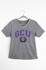 GRAND CANYON ANTELOPES ICONIC EDGE RHINESTONE TRIM V-NECK TEE