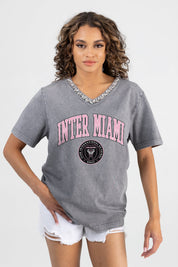INTER MIAMI CF ICONIC EDGE RHINESTONE TRIM V-NECK TEE