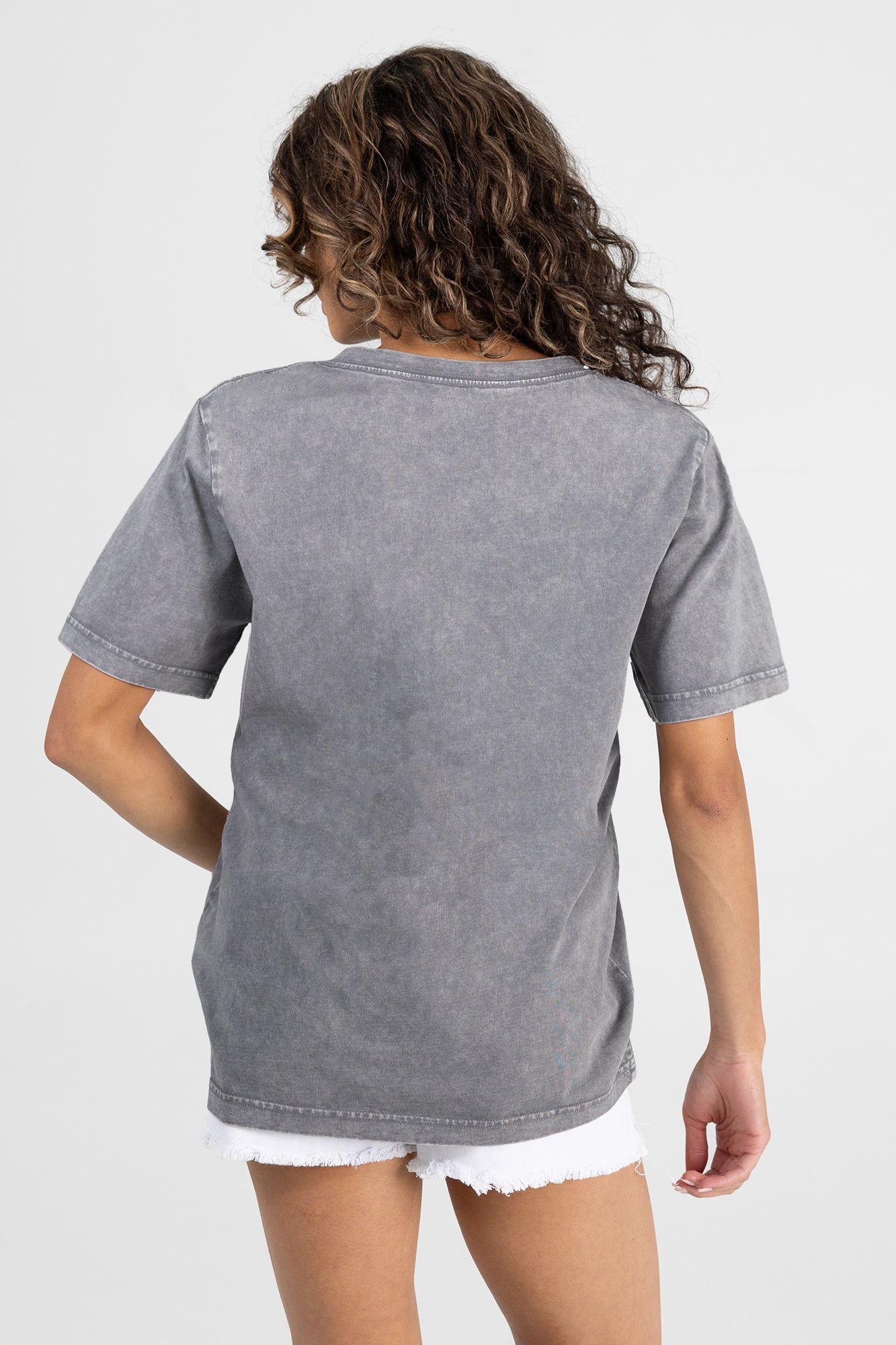 REAL SALT LAKE ICONIC EDGE RHINESTONE TRIM V-NECK TEE