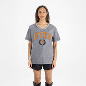 UTEP MINERS ICONIC EDGE RHINESTONE TRIM V-NECK TEE