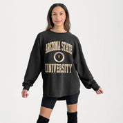 ARIZONA STATE SUN DEVILS RELENTLESS VINTAGE WASH CORDED PULLOVER