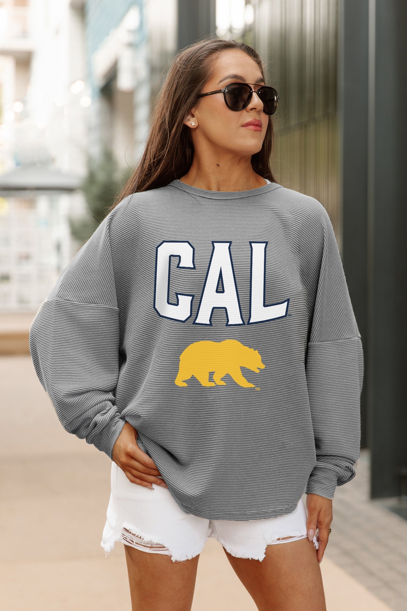CALIFORNIA GOLDEN BEARS PURE MOTION VINTAGE WASH CORDED PULLOVER