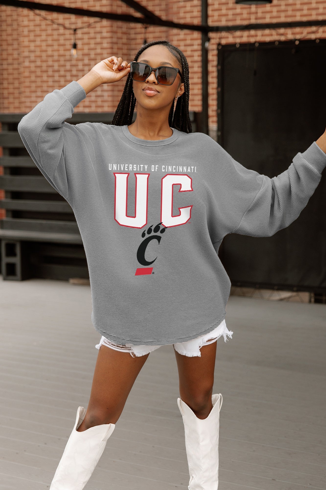CINCINNATI BEARCATS PURE MOTION VINTAGE WASH CORDED PULLOVER
