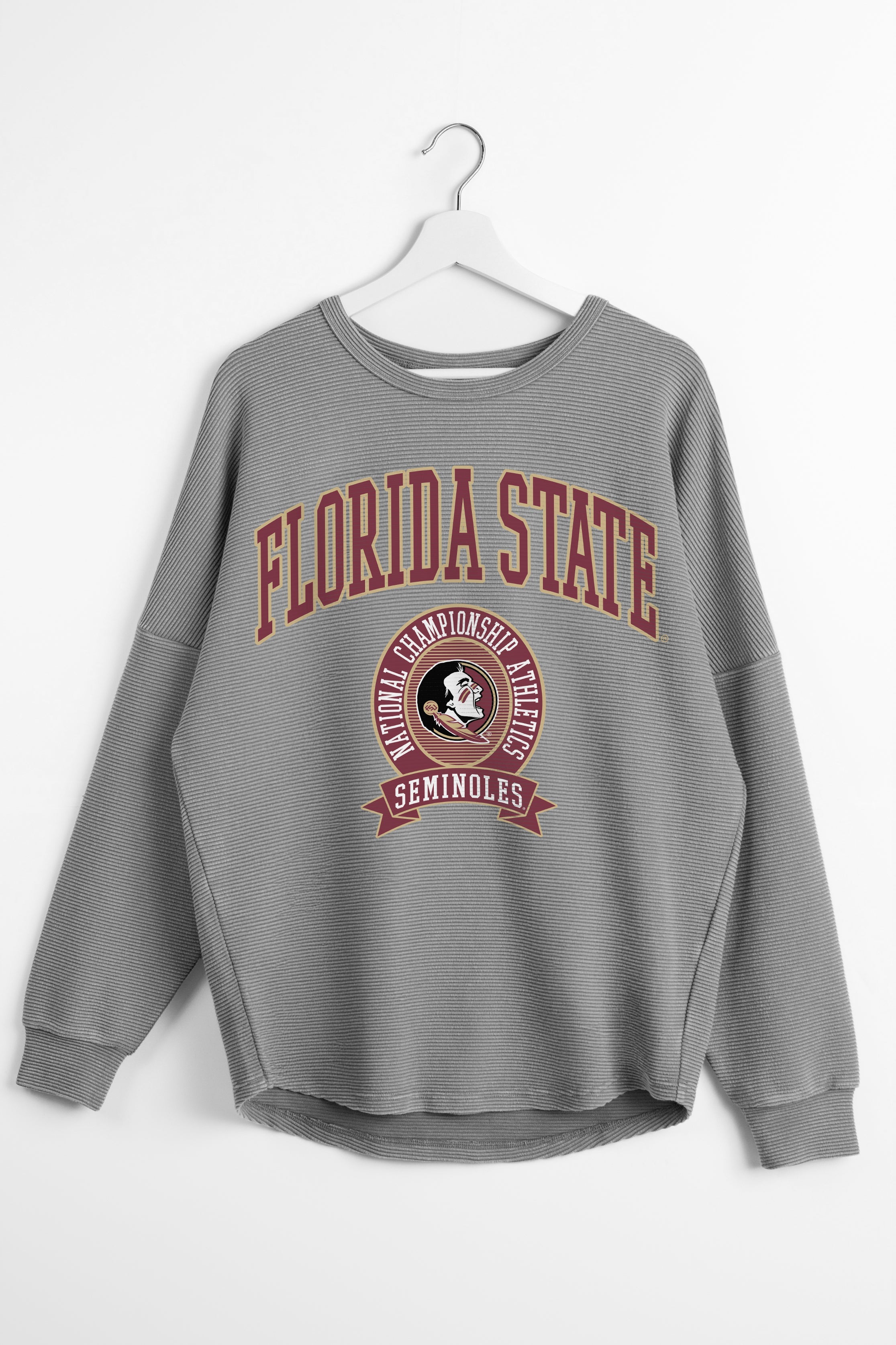 FLORIDA STATE SEMINOLES TRAINING VINTAGE WASH CORDED PULLOVER