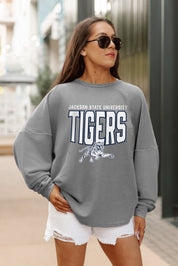 JACKSON STATE TIGERS PURE MOTION VINTAGE WASH CORDED PULLOVER