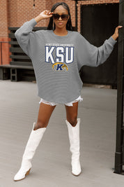 KENT STATE GOLDEN FLASHES PURE MOTION VINTAGE WASH CORDED PULLOVER