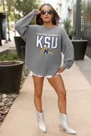 KENT STATE GOLDEN FLASHES PURE MOTION VINTAGE WASH CORDED PULLOVER
