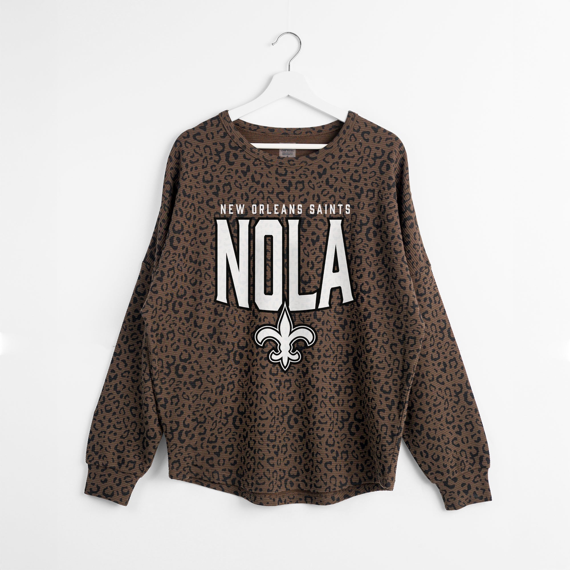 NEW ORLEANS SAINTS VITAL STYLE VINTAGE WASH CORDED PULLOVER