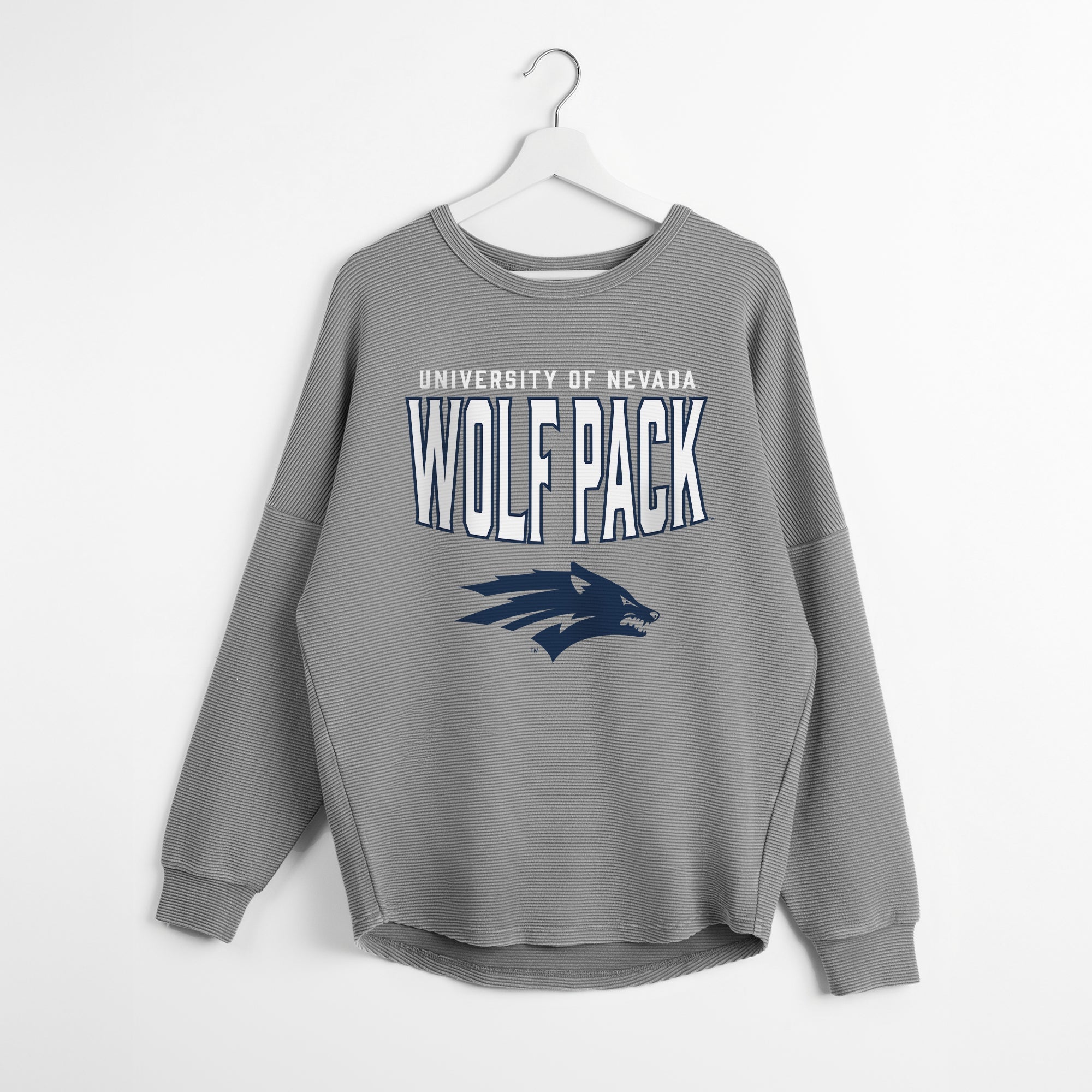 NEVADA WOLF PACK PURE MOTION VINTAGE WASH CORDED PULLOVER