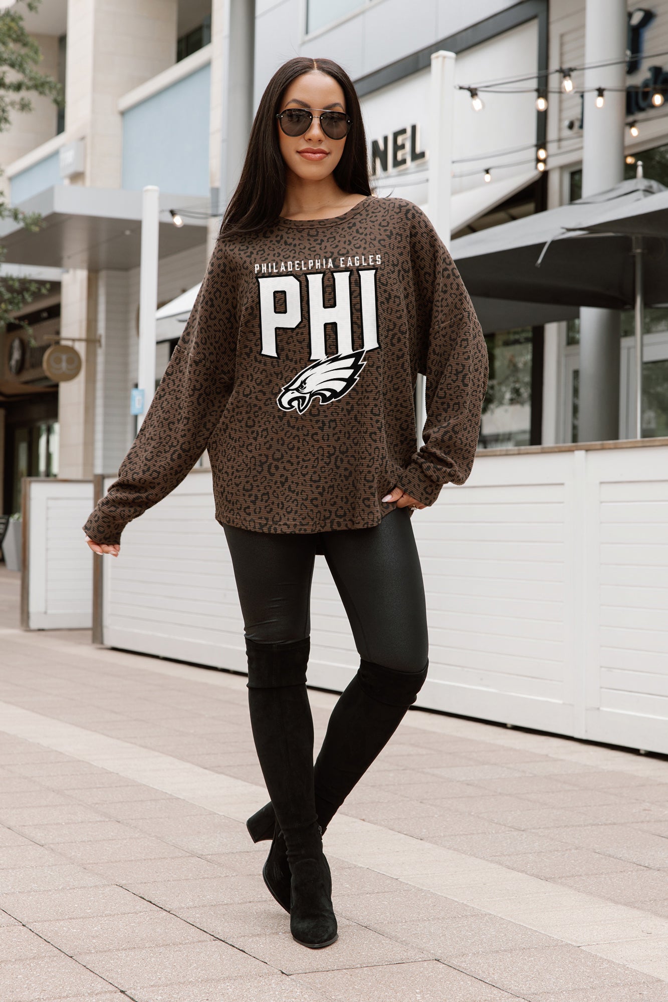 PHILADELPHIA EAGLES VITAL STYLE VINTAGE WASH CORDED PULLOVER