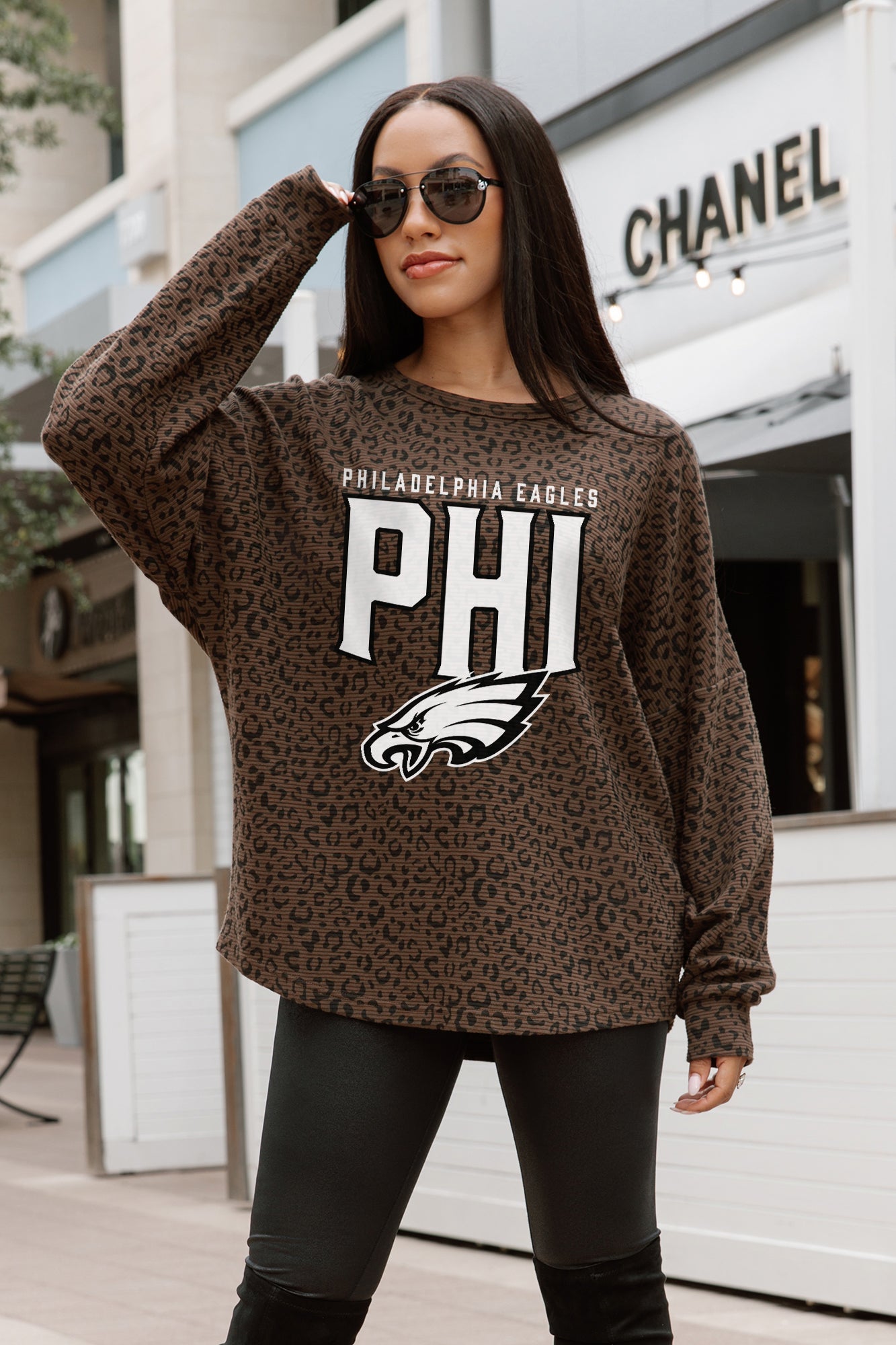 PHILADELPHIA EAGLES VITAL STYLE VINTAGE WASH CORDED PULLOVER