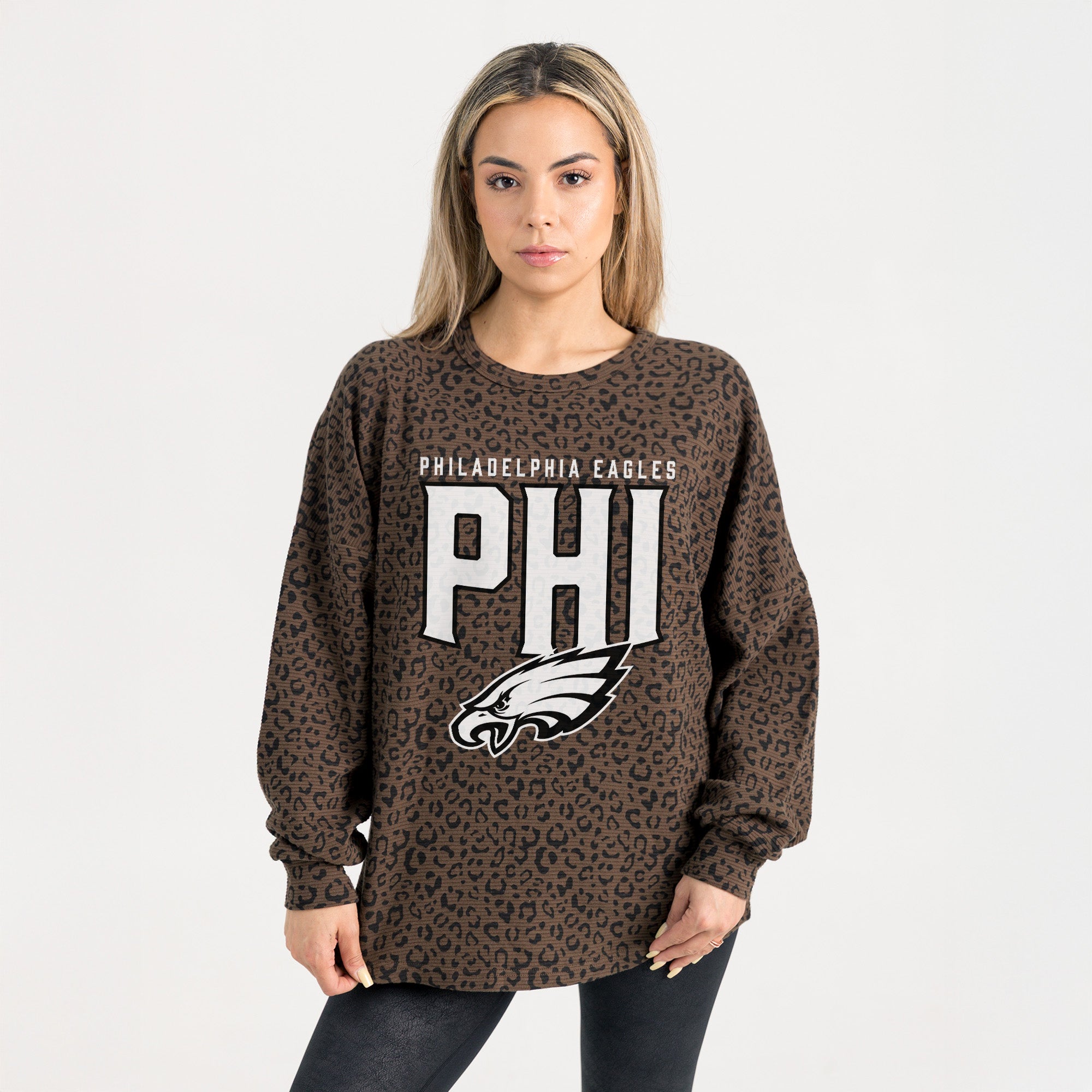 PHILADELPHIA EAGLES VITAL STYLE VINTAGE WASH CORDED PULLOVER
