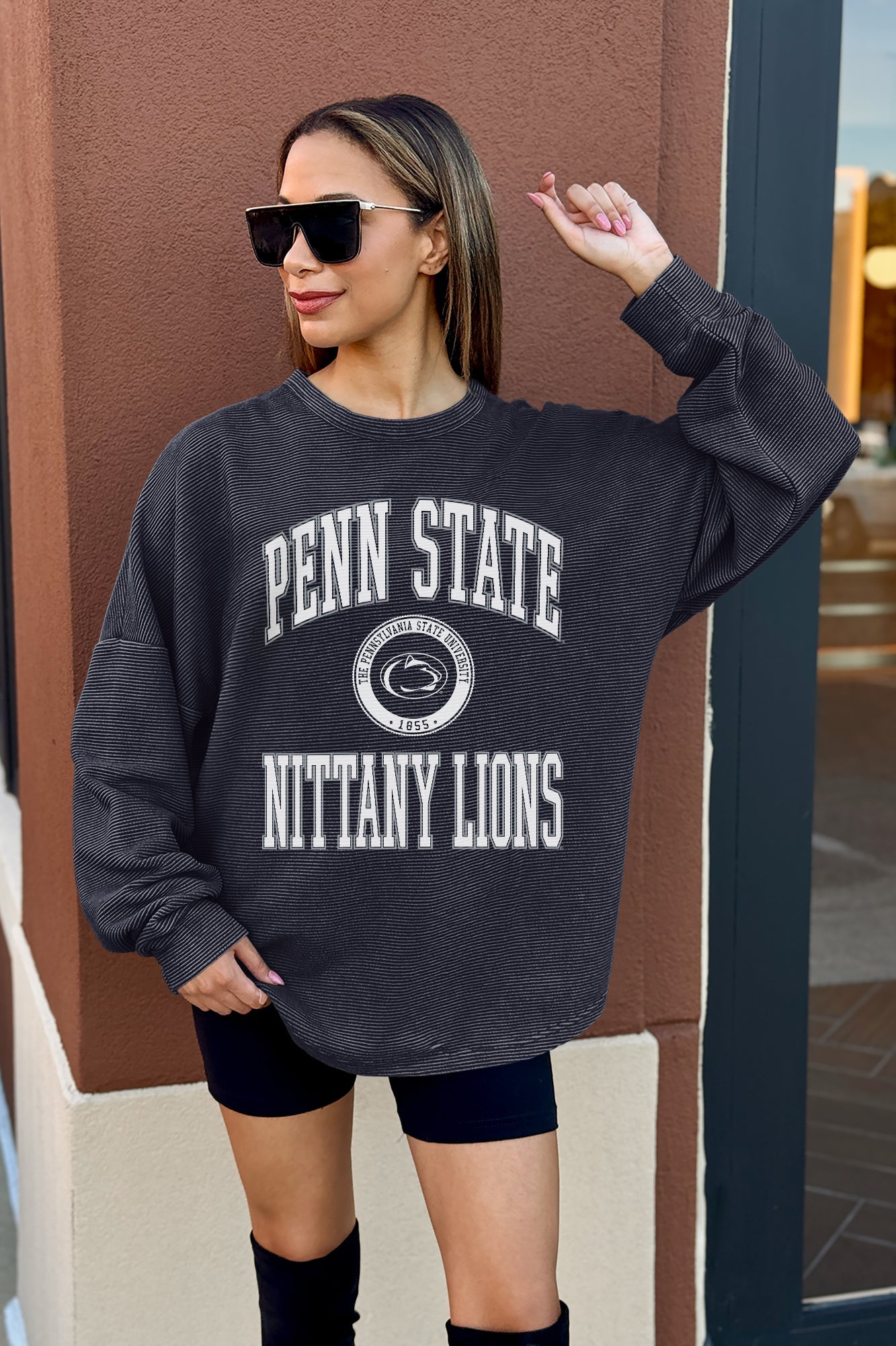PENN STATE NITTANY LIONS RELENTLESS VINTAGE WASH CORDED PULLOVER
