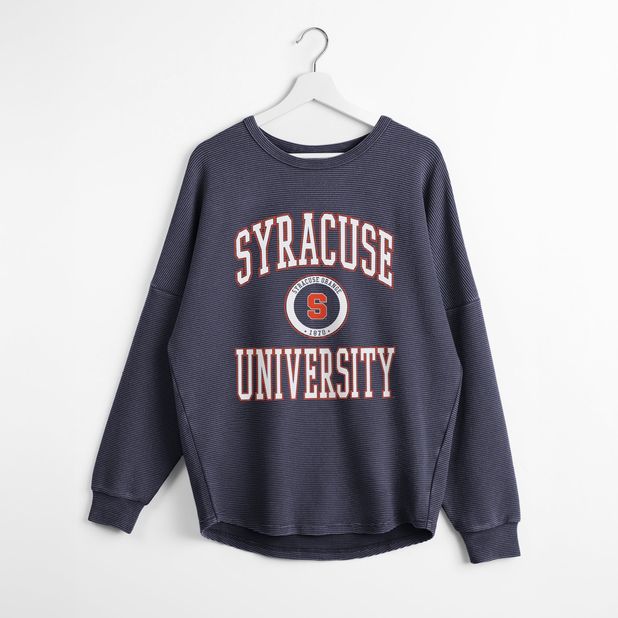 SYRACUSE ORANGE RELENTLESS VINTAGE WASH CORDED PULLOVER