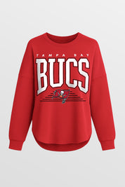 TAMPA BAY BUCCANEERS VICTORY GLOW VINTAGE WASH CORDED PULLOVER BY RANDI MAHOMES