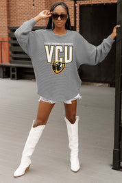 VIRGINIA COMMONWEALTH RAMS PURE MOTION VINTAGE WASH CORDED PULLOVER