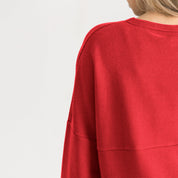 WISCONSIN BADGERS RELENTLESS VINTAGE WASH CORDED PULLOVER