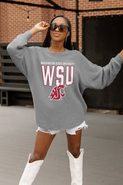WASHINGTON STATE COUGARS PURE MOTION VINTAGE WASH CORDED PULLOVER