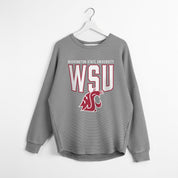 WASHINGTON STATE COUGARS PURE MOTION VINTAGE WASH CORDED PULLOVER