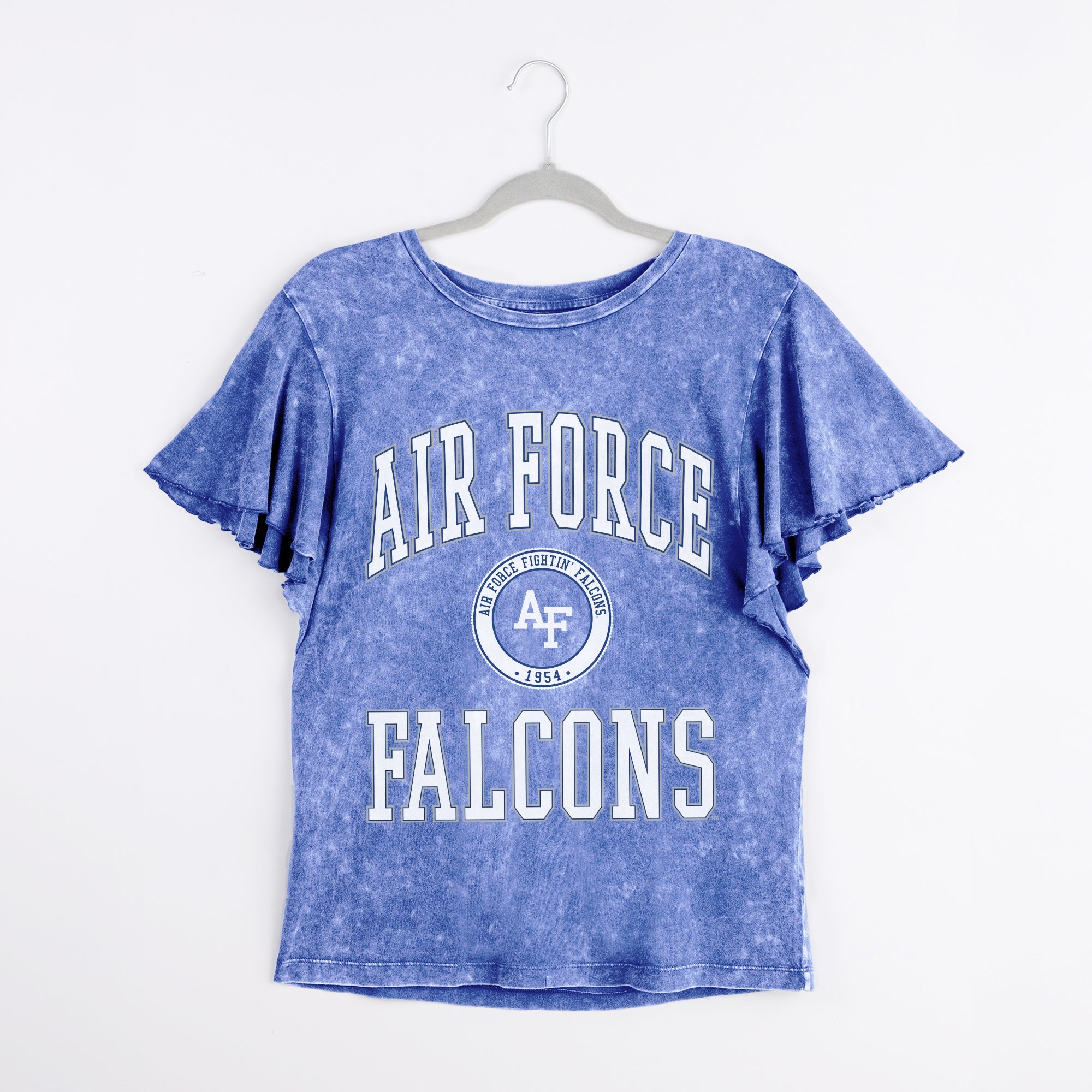 AIR FORCE FALCONS VICTORY MODE FLUTTER SLEEVE TEE IN ROYAL