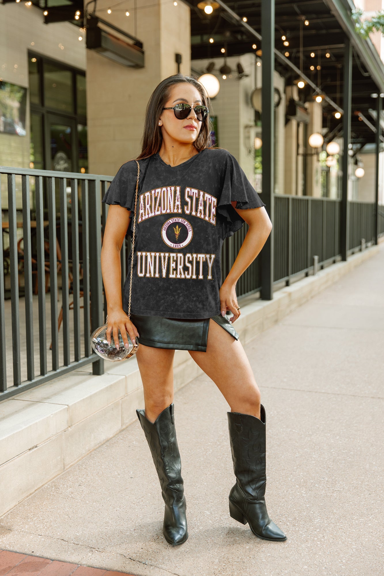 ARIZONA STATE SUN DEVILS VICTORY MODE FLUTTER SLEEVE TEE