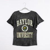BAYLOR BEARS VICTORY MODE FLUTTER SLEEVE TEE IN BLACK