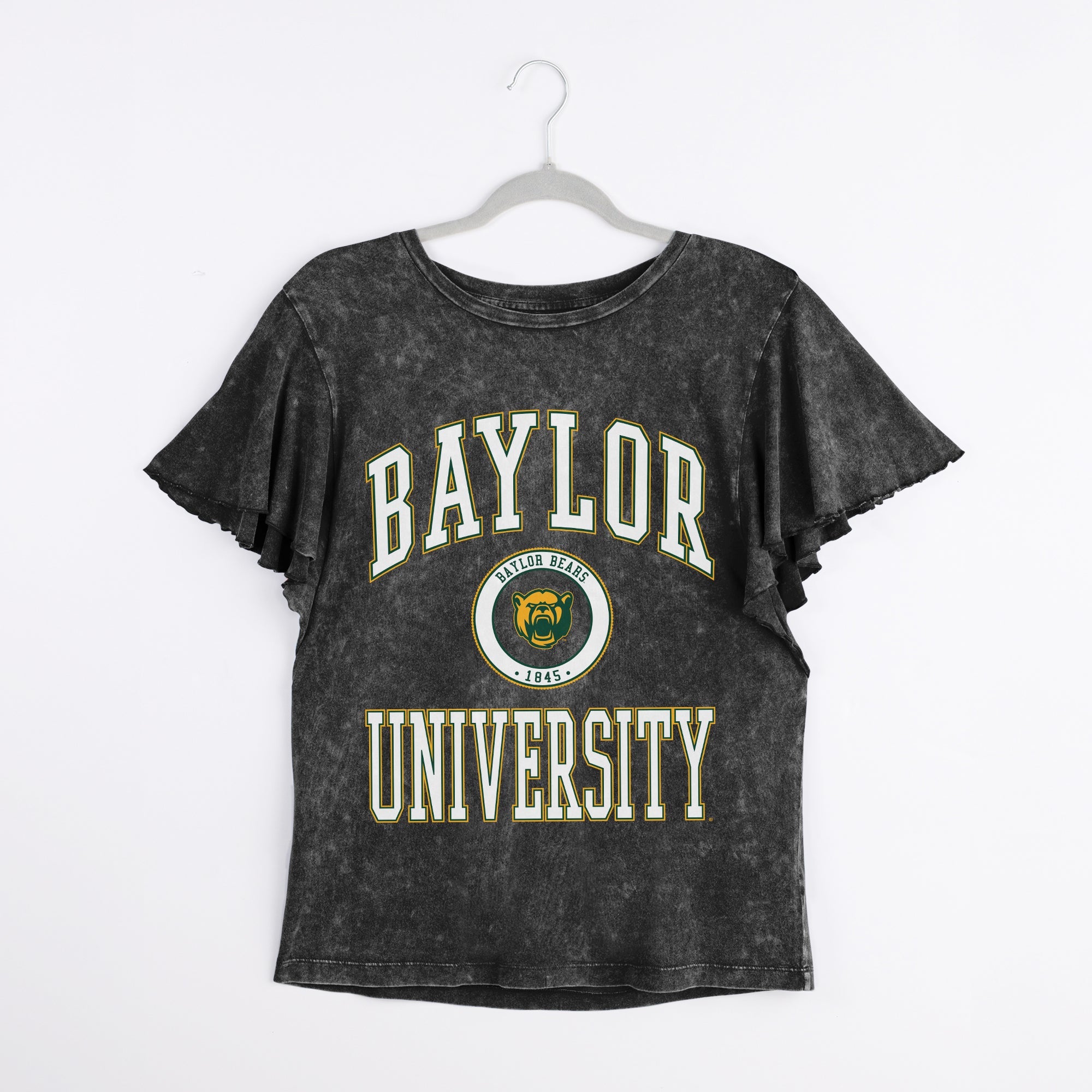 BAYLOR BEARS VICTORY MODE FLUTTER SLEEVE TEE IN BLACK