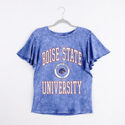 BOISE STATE BRONCOS VICTORY MODE FLUTTER SLEEVE TEE IN ROYAL