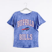 BUFFALO BILLS VICTORY MODE FLUTTER SLEEVE TEE IN ROYAL