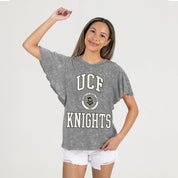 CENTRAL FLORIDA KNIGHTS VICTORY MODE FLUTTER SLEEVE TEE IN GREY