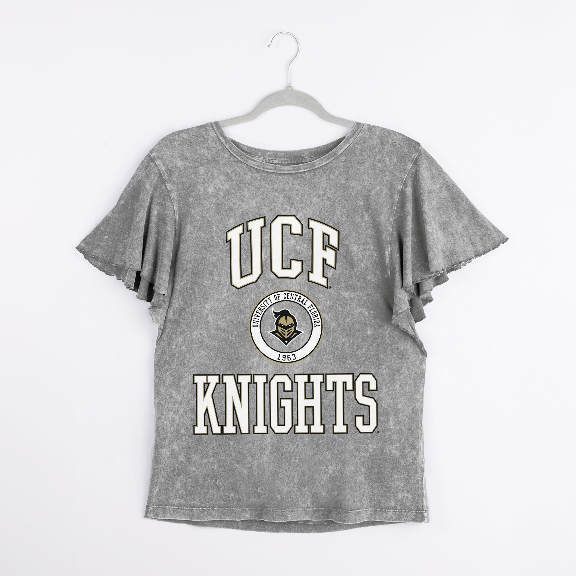 CENTRAL FLORIDA KNIGHTS VICTORY MODE FLUTTER SLEEVE TEE IN GREY