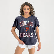 CHICAGO BEARS VICTORY MODE FLUTTER SLEEVE TEE IN NAVY