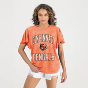 CINCINNATI BENGALS VICTORY MODE FLUTTER SLEEVE TEE IN ORANGE
