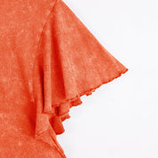 CLEMSON TIGERS VICTORY MODE FLUTTER SLEEVE TEE IN ORANGE