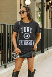 DUKE BLUE DEVILS VICTORY MODE FLUTTER SLEEVE TEE IN BLACK