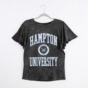 HAMPTON PIRATES VICTORY MODE FLUTTER SLEEVE TEE IN BLACK