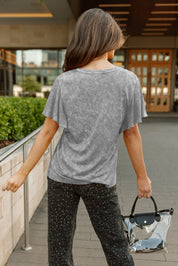 JACKSONVILLE JAGUARS VICTORY MODE FLUTTER SLEEVE TEE IN GREY