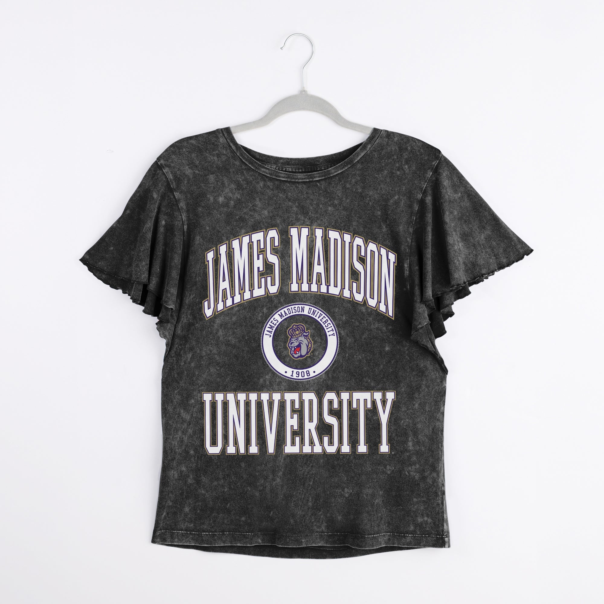 JAMES MADISON DUKES VICTORY MODE FLUTTER SLEEVE TEE IN BLACK